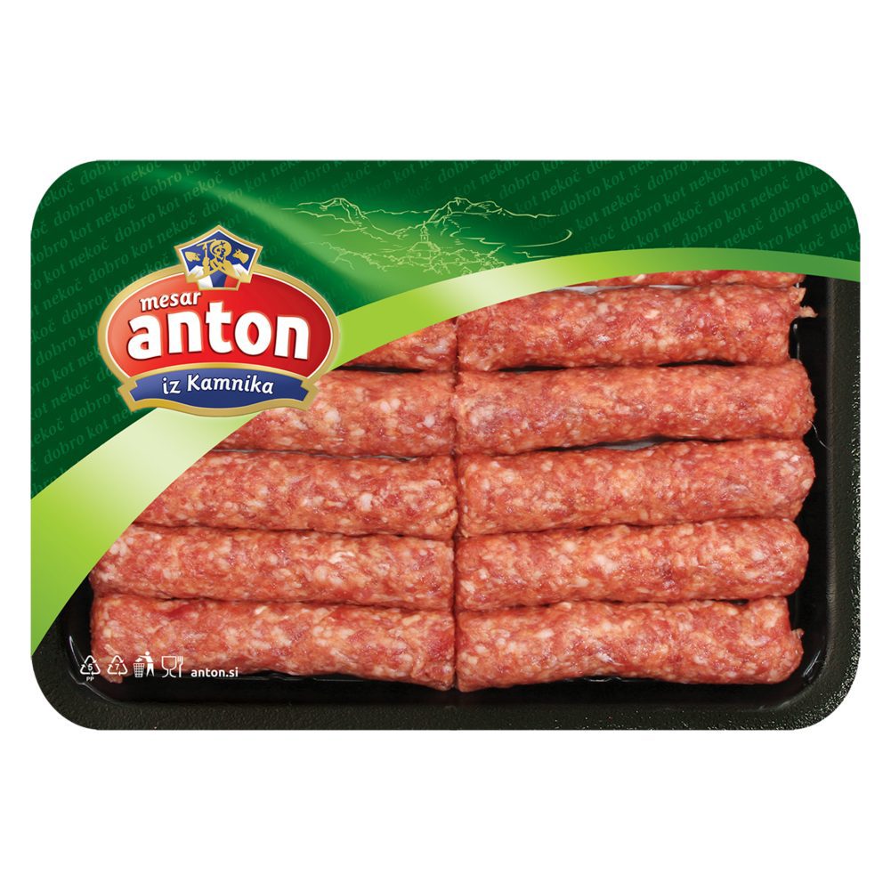 Odpoklic leskovačkih čevapčičev in pleskavic: v njih lahko najdemo modre plastične tujke 3 Foto spar Leskovacki cevapcici Anton in Leskovacke pleskavice Anton