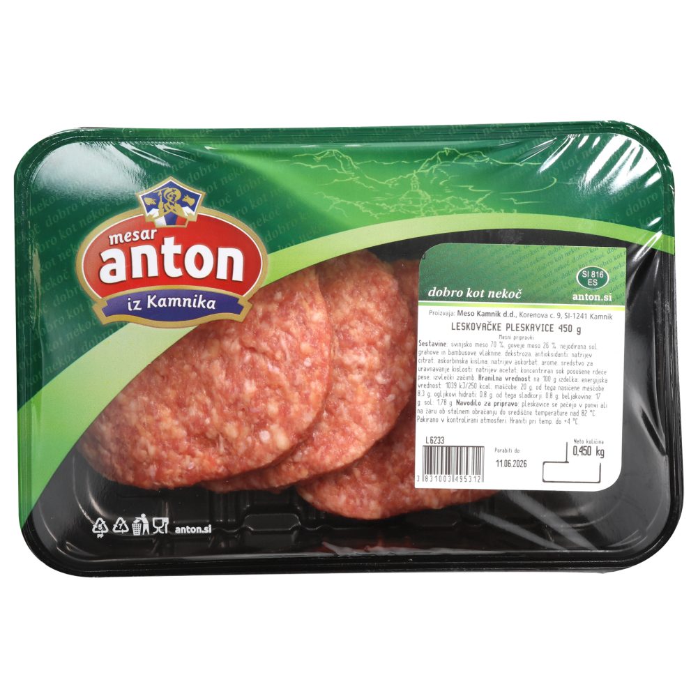 Odpoklic leskovačkih čevapčičev in pleskavic: v njih lahko najdemo modre plastične tujke 2 Leskovacki cevapcici Anton in Leskovacke pleskavice Anton