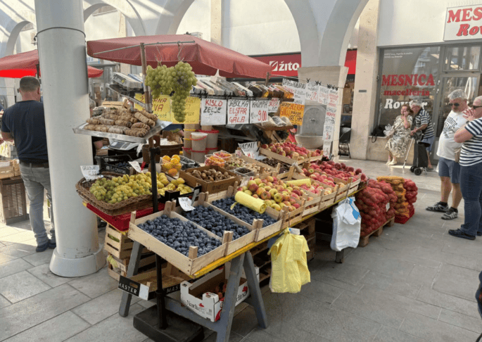 tržnica koper zelenjava
