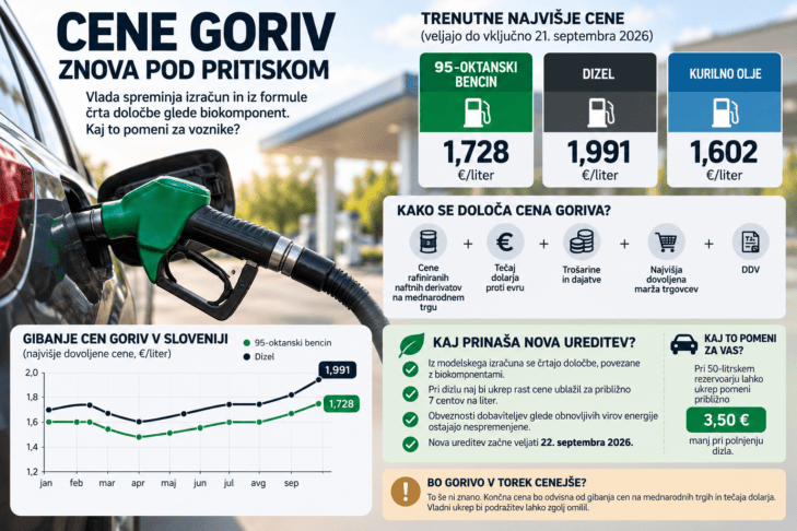 Vlada spreminja izračun cen goriv: kaj to pomeni za voznike? 2 vlada cene goriv