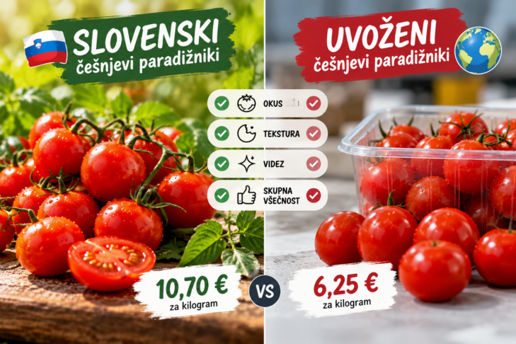 Slovenski češnjevi paradižniki prepričali bolj kot uvoženi 2 paradižnik