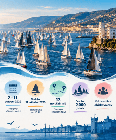 Slovenski pečat Barcolane: pester program od Pirana do Trsta 2 barcolana trst slovenski program