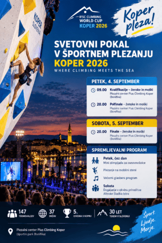 Koper danes v znamenju plezalnega spektakla: Janja Garnbret lovi novo domačo zmago 3 janja garnbret