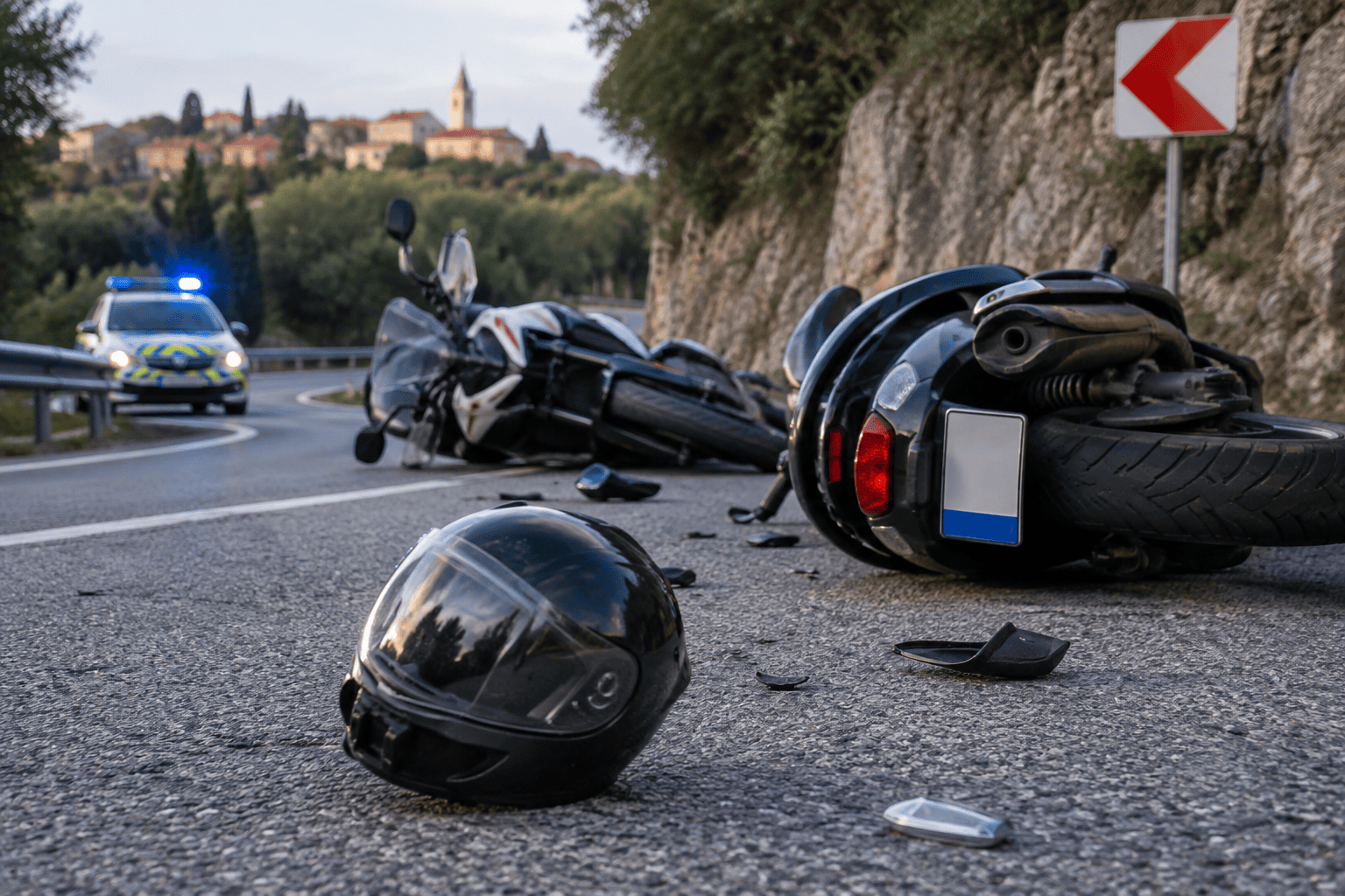 motorist in mopedist trčila