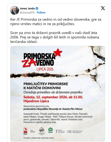 Bo praznik Primorcev ostal "priključitev" ali bo postal "vrnitev" 2 Posnetek zaslona 2026 09 03 203950