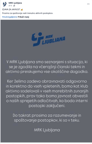 Šok na tekmi s Koprom: nekdanji reprezentant prijel svojega igralca za vrat 2 Posnetek zaslona 2026 09 14 180531
