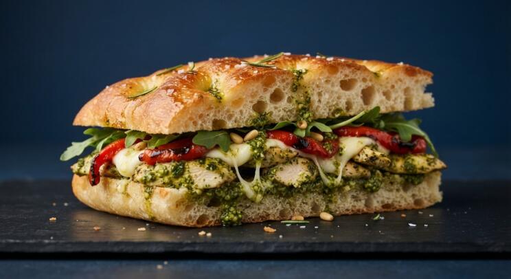 Recept za domačo focaccio: mehka, dišeča in zlato zapečena 4 Focaccia sendvič