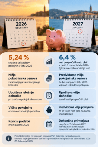 Upokojitev 2026 ali 2027? ZPIZ pojasnjuje, kdaj bo ugodneje 2 zpiz