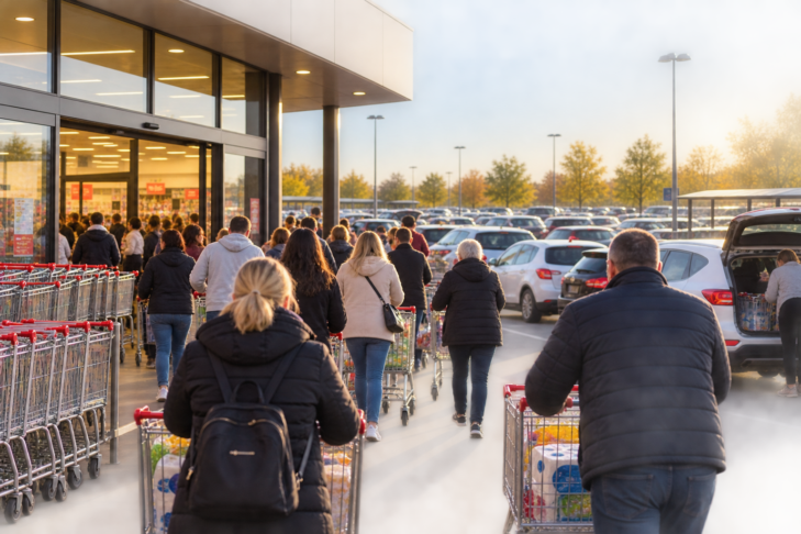 Golden Hour Supermarket Rush