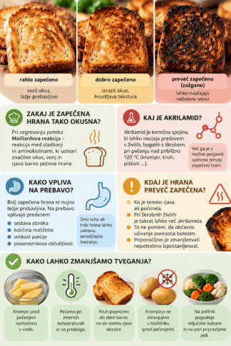 Imate radi bolj zapečeno hrano? Kaj morate vedeti o njenem vplivu na zdravje 2 zapečen
