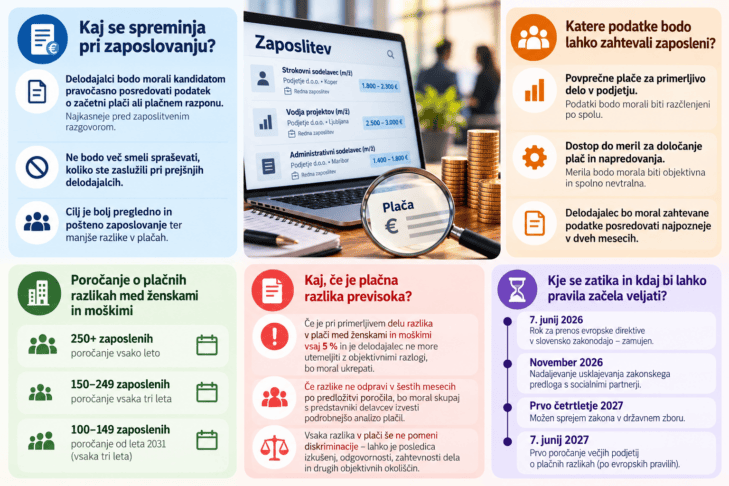 Bodo morali delodajalci v zaposlitvenih oglasih razkriti plačo? Nova pravila zamujajo 2 zaposlitev