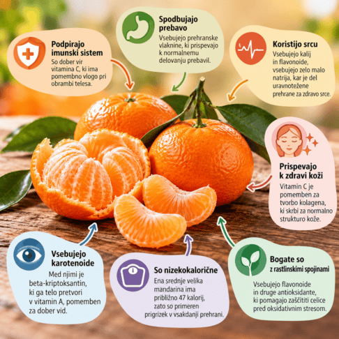 Kaj se zgodi s telesom, če vsak dan jeste mandarine? 2 mandarine