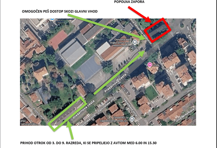 starši oš vojke šmuc parkirišče