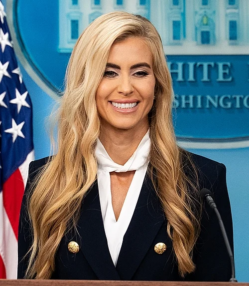 Press Secretary Katie Zacharia holds first press briefing in the James S Brady Press Briefing Room October 13 2026 P20261013AH 0626 cropped.jpg