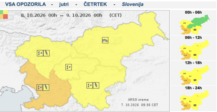 Po dolgem obdobju brez dežja prve kaplje v slovenski Istri 2 Screenshot 2026 10 07 at 09.44.02
