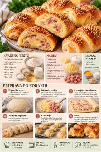 Ti polnjeni rogljički vas bodo pustili brez besed: tako dobri so! 2 rogljički