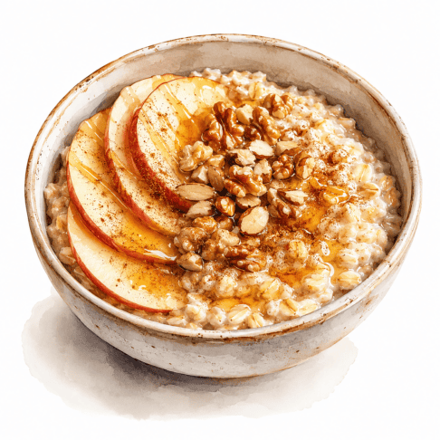 Topla ovsena kaša z jabolki in cimetom 4 krolestwo nauki oatmeal 10387844 1280